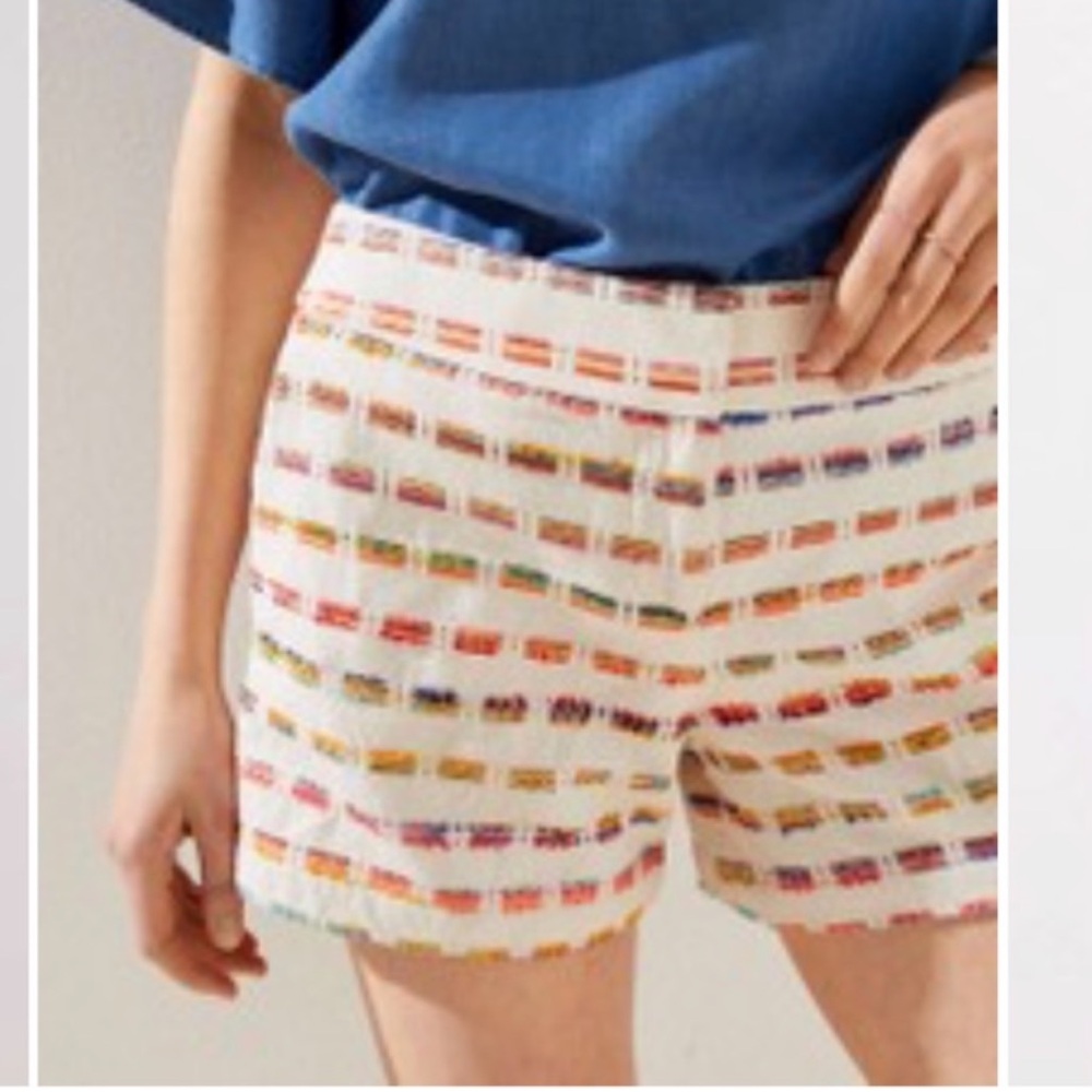 LOFT Riviera Multicolor Striped Women's Shorts size 14